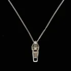Silver Zip Pendant by Rebecca Joselyn