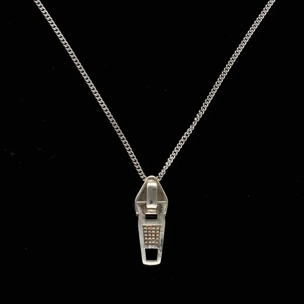 Silver Zip Pendant by Rebecca Joselyn