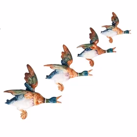 Set of Four Beswick Flying Mallard Wall Pockets