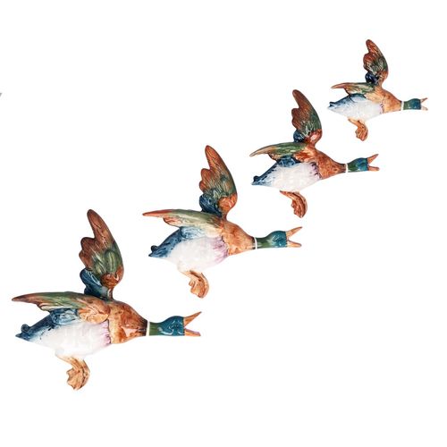 Set of Four Beswick Flying Mallard Wall Pockets image-1