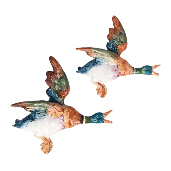 Set of Four Beswick Flying Mallard Wall Pockets