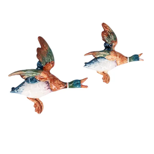 Set of Four Beswick Flying Mallard Wall Pockets
