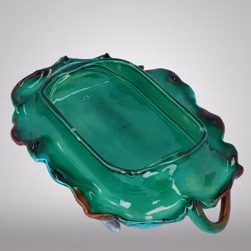 Vintage French Majolica Asparagus Dish Antique Ceramics Hemswell