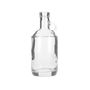 375ml Flint (Clear) Moonshine Spirits Bar Top Round Glass - 18mm Neck - 360° presentation
