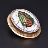 19th Century Micro Mosaic Bug Brooch