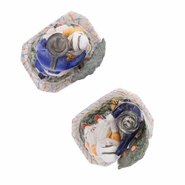 Pair Of Staffordshire Pottery Figurines