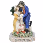Pair Of Staffordshire Pottery Figurines
