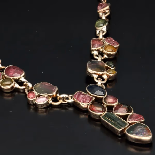 Silver Tourmaline Necklet