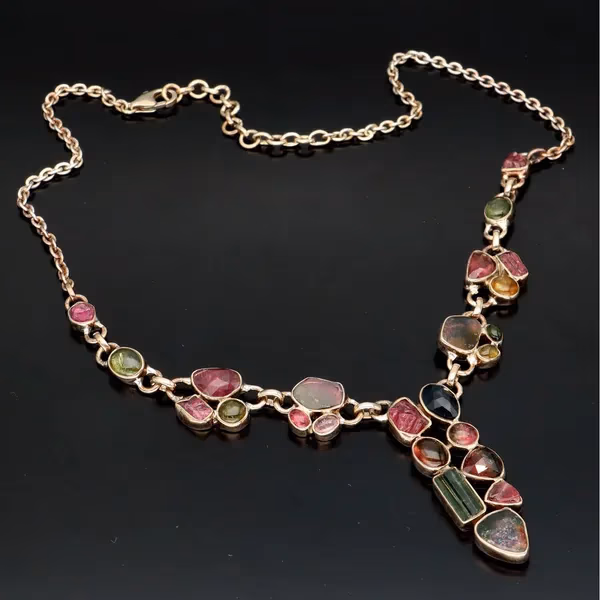 Silver Tourmaline Necklet