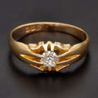 Antique 18ct Gold Diamond Ring