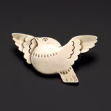 Georg Jensen Sterling Silver Robin Brooch