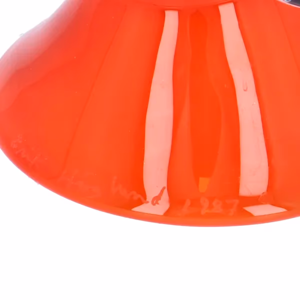 Large Rare Red Glass Head by Erik Hoglund and Jan Erik Ritzman