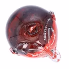 Large Rare Red Glass Head by Erik Hoglund and Jan Erik Ritzman