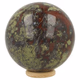 Drakenbloedsteen bol 68mm - 360° presentation