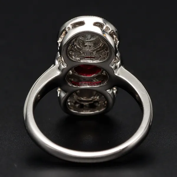 Platinum Ruby & Diamond Ring