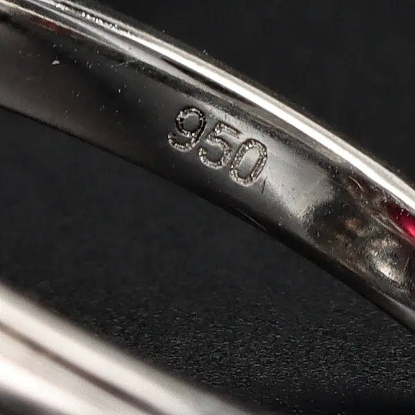 Platinum Ruby & Diamond Ring
