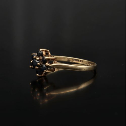 Vintage 9ct Gold Sapphire Ring image-3