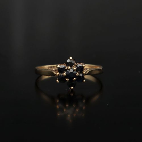 Vintage 9ct Gold Sapphire Ring image-2