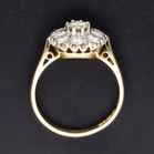 18ct Yellow Gold Diamond Cluster Ring