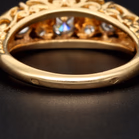 18ct Yellow Gold Victorian Style Diamond Cluster Ring
