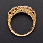 18ct Yellow Gold Victorian Style Diamond Cluster Ring