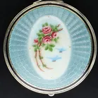 Silver Enamelled Chain Compact