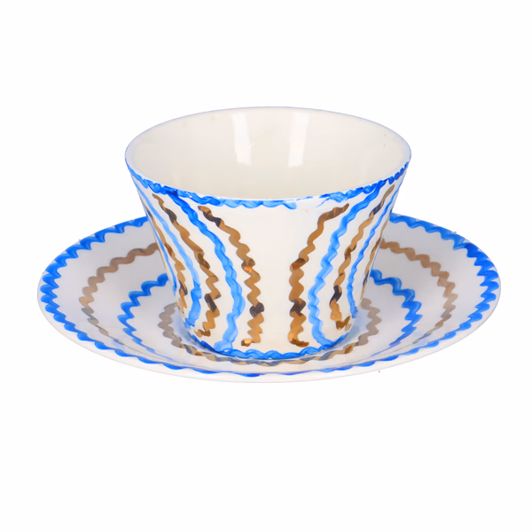 Clarice Cliff Art in Industry Conical Trio by Eva Crofts