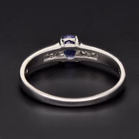 18ct White Gold Tanzanite & Diamond Ring