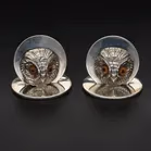 George V Cased Set Of Four Menu Holders