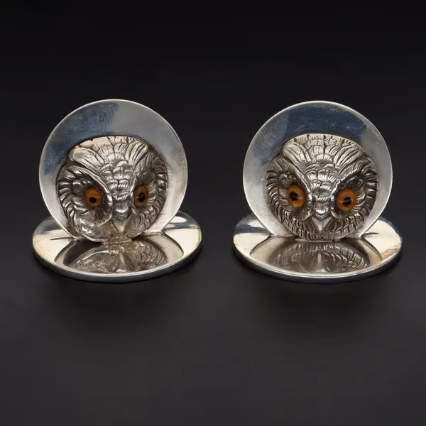 George V Cased Set Of Four Menu Holders