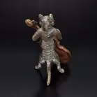 Cold Painted Bronze of a Cat by Franz Bergman