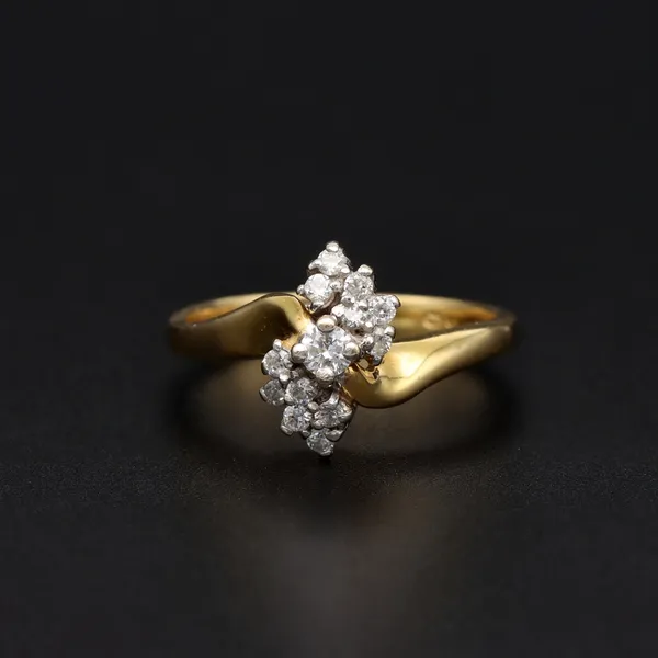 18ct Gold Diamond Cluster Ring
