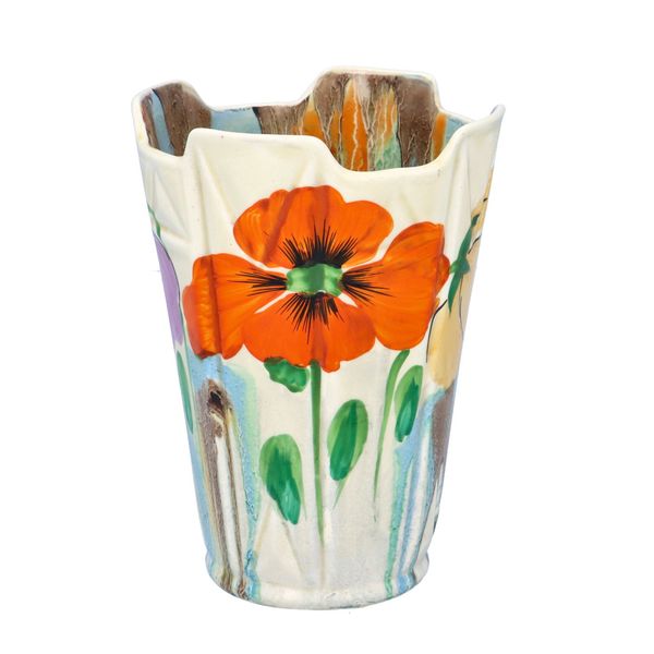Early 20th Century Clarice Cliff “Delecia Poppy” 451 Vase