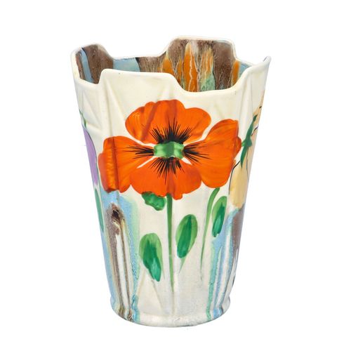 Early 20th Century Clarice Cliff “Delecia Poppy” 451 Vase image-3