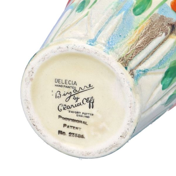 Early 20th Century Clarice Cliff “Delecia Poppy” 451 Vase