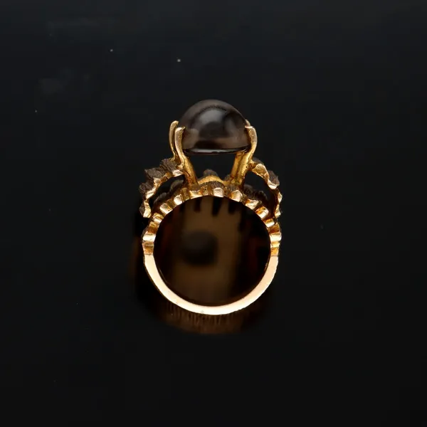 Heavy 9ct Gold Modernist Ring
