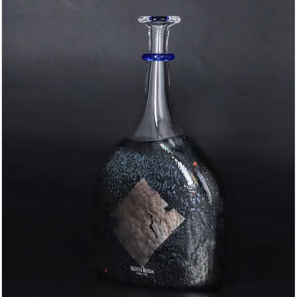 Kosta Boda Green Bottle Vase by Bertil Vallien