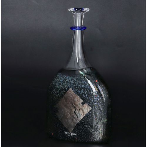 Kosta Boda Green Bottle Vase by Bertil Vallien image-3