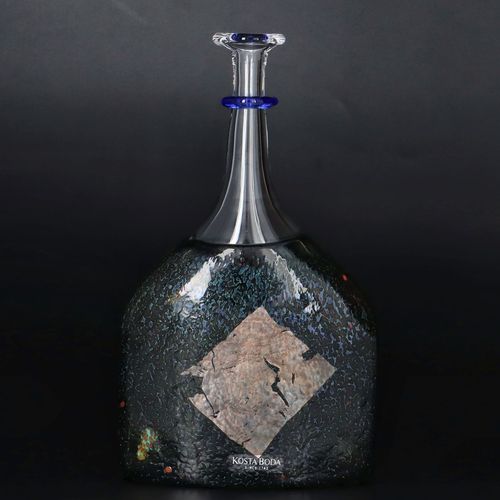 Kosta Boda Green Bottle Vase by Bertil Vallien image-1