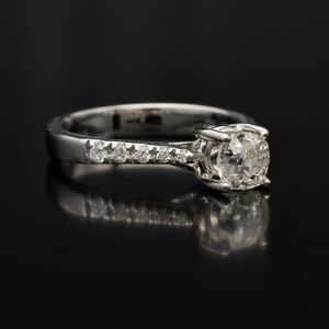 18k Gold Victorian Cut Diamond Ring