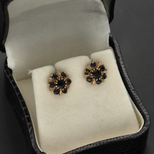 9ct Gold Sapphire Earrings