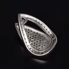 14ct White Gold Diamond Earrings