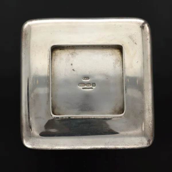 Silver and Enamel Heavy Dish