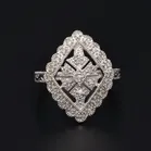 Gold Diamond dress Ring
