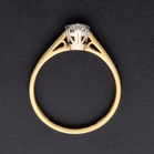 18ct Yellow Gold 0.40ct Brilliant-Cut Diamond Solitaire Ring