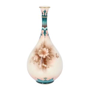 James Hadley Worcester Teardrop Shaped Vase