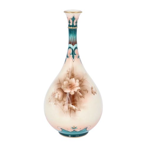 James Hadley Worcester Teardrop Shaped Vase image-1