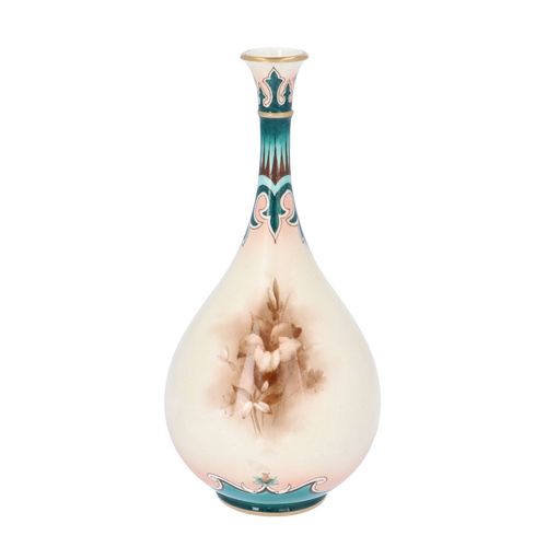 James Hadley Worcester Teardrop Shaped Vase image-2