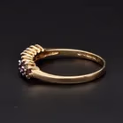 Gold Amethyst Diamond Ring