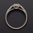 18ct White Gold Emerald & Diamond Ring